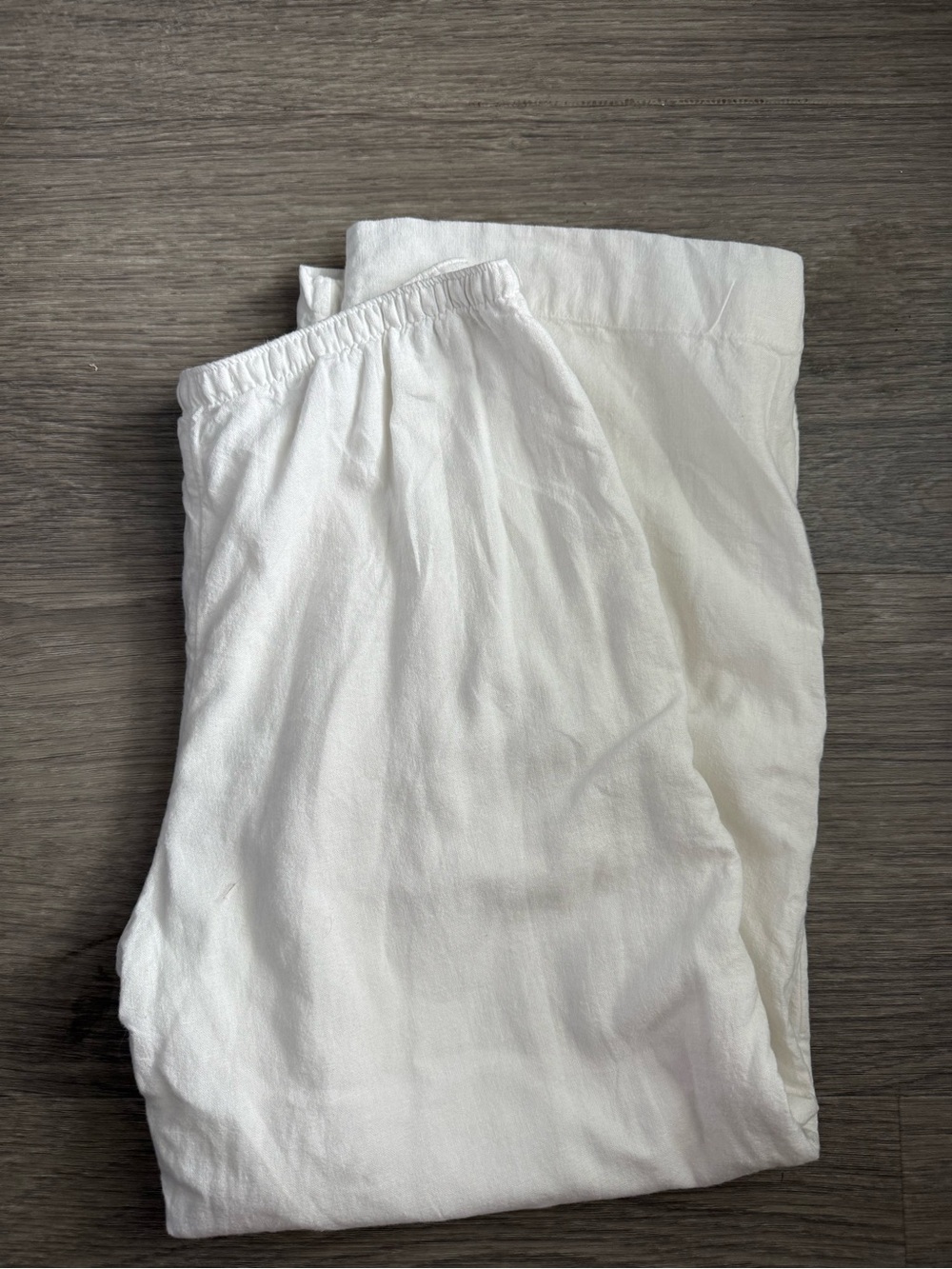 Abercrombie & Fitch White linen Pants